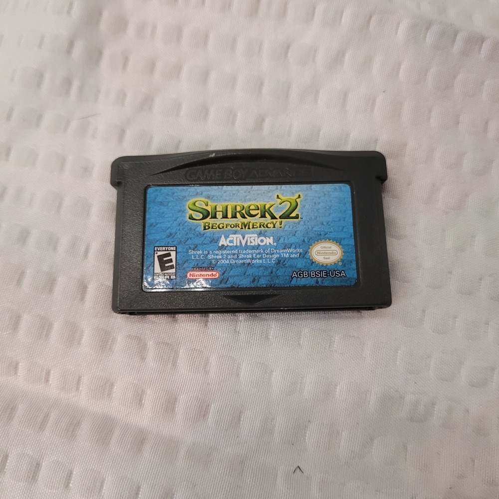 Shrek 2 Beg For Mercy! Nintendo Game Boy Advance GBA Activision AGB-BSIE-USA